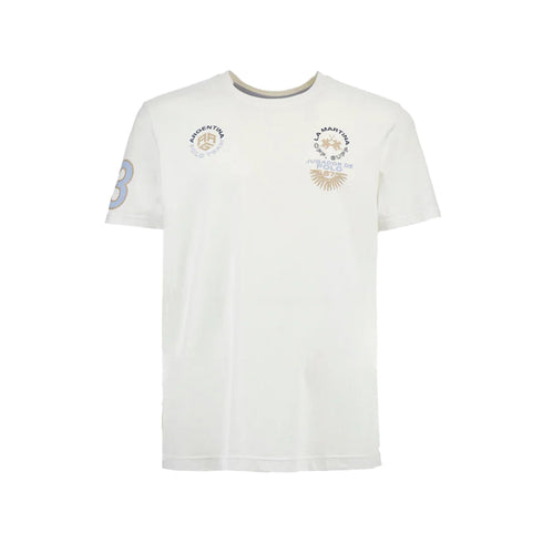 La Martina T-shirt T-shirt Uomo con grafiche Argentina S P25 - LA MARTINAMAR303JS388 - 00001 - S - Francavilla Moda